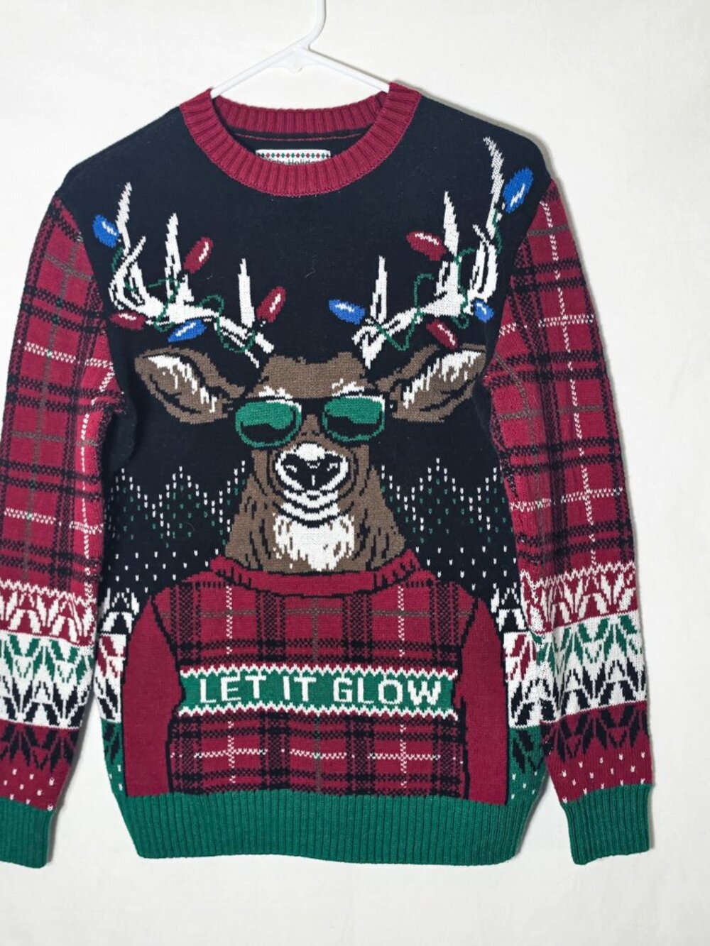 Ugly Holiday Sweater Medium Buck/Deer Ugly Christmas Sweater